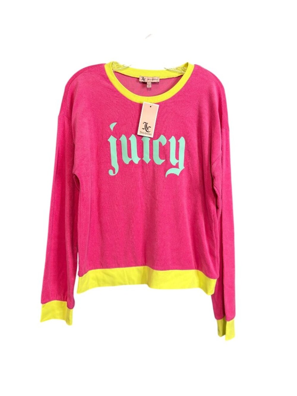 Juicy Couture Shocking Pink Pullover Sweatshirt